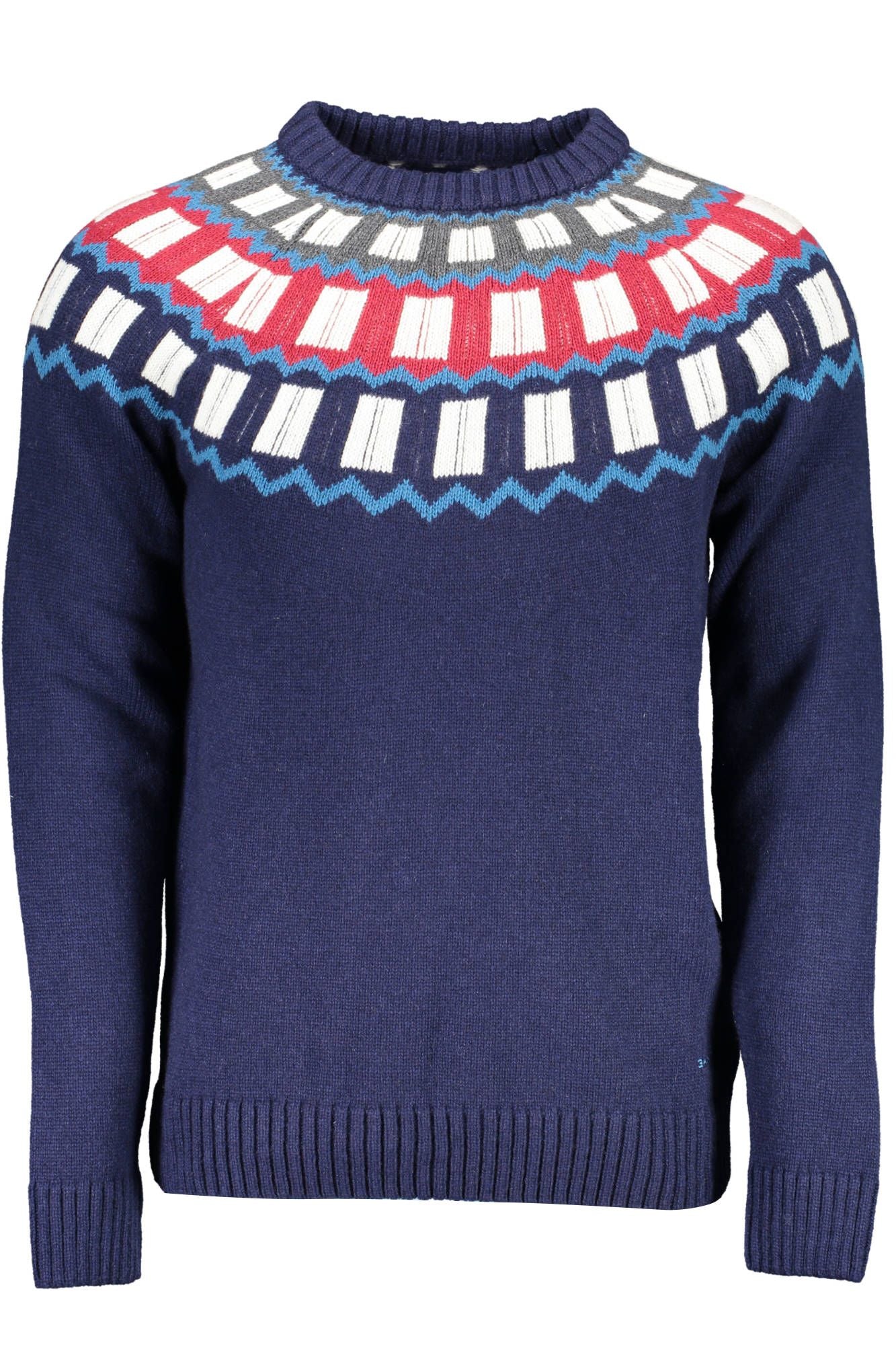 Blauer Pullover aus Wolle