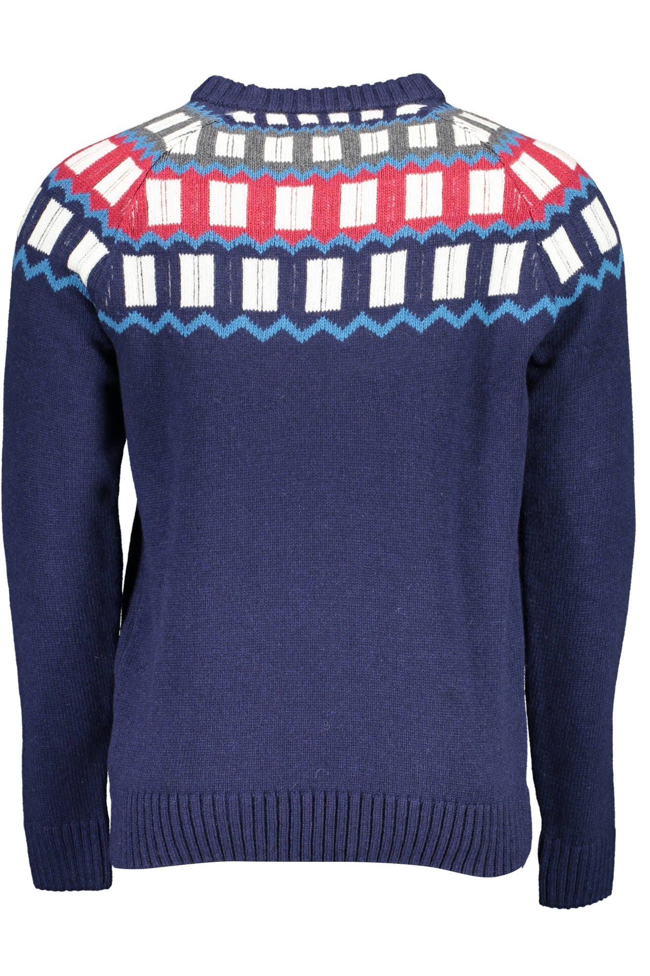 Blauer Pullover aus Wolle