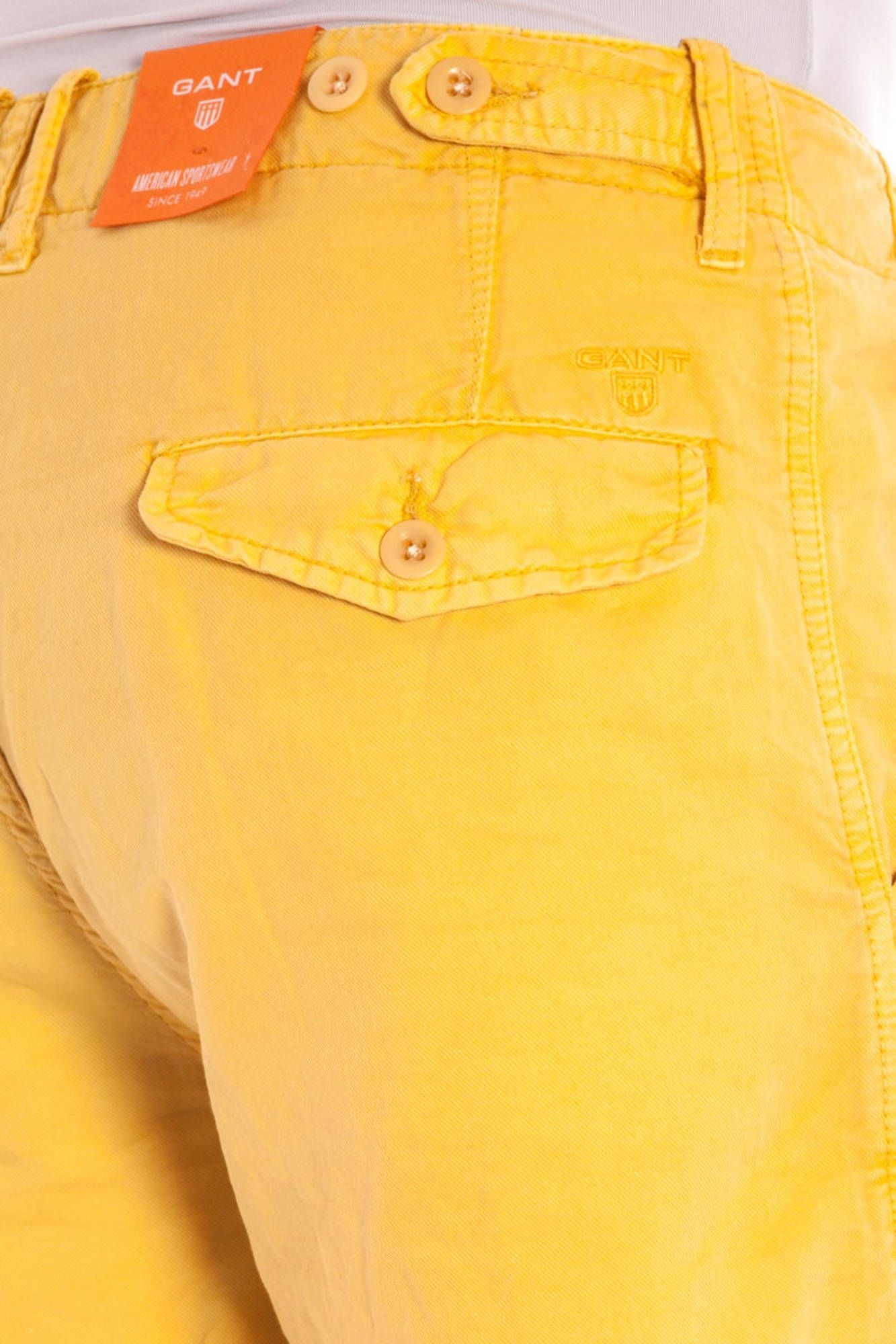 Gelbe Baumwolljeans & Hose