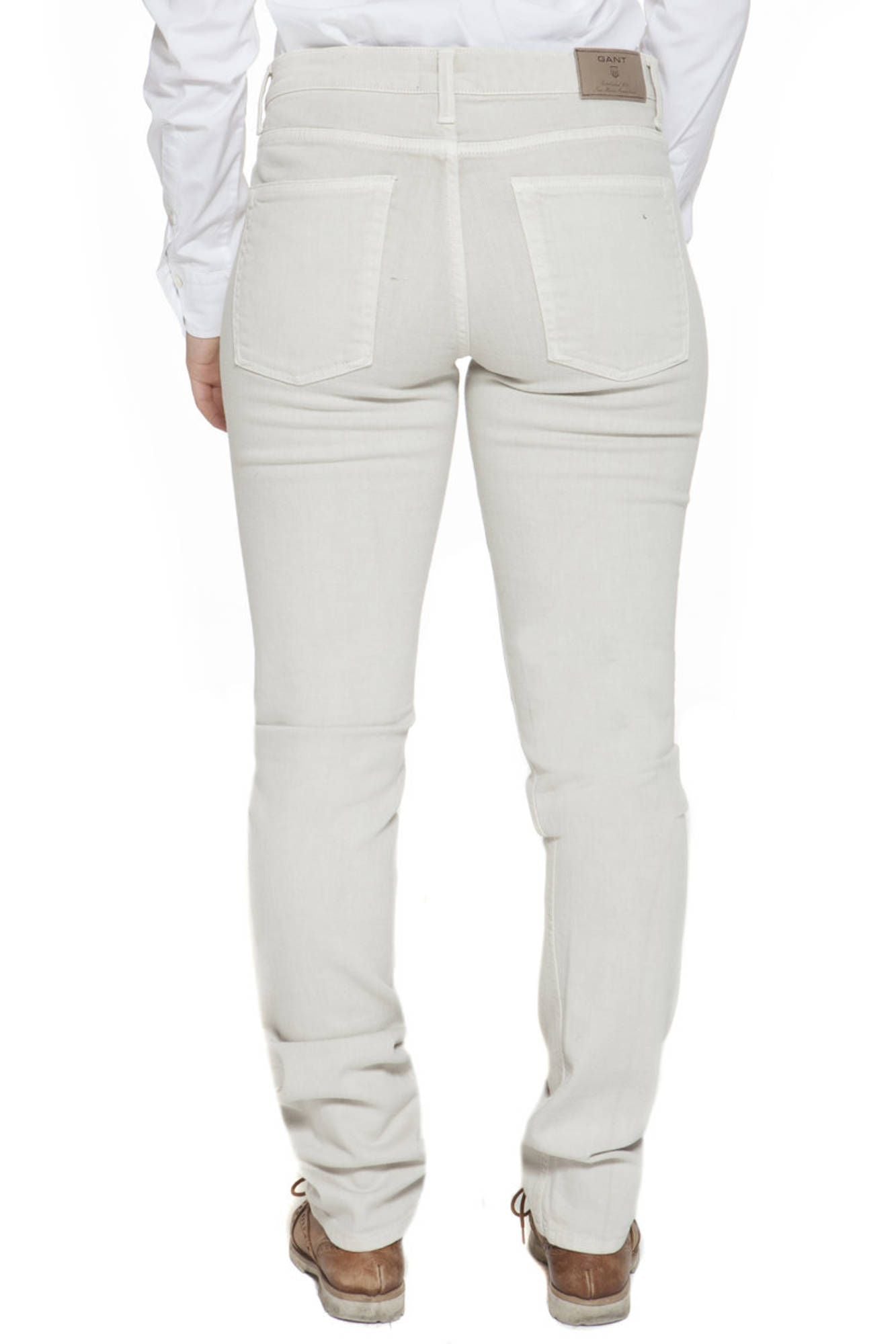 Beige Baumwolljeans & Hose