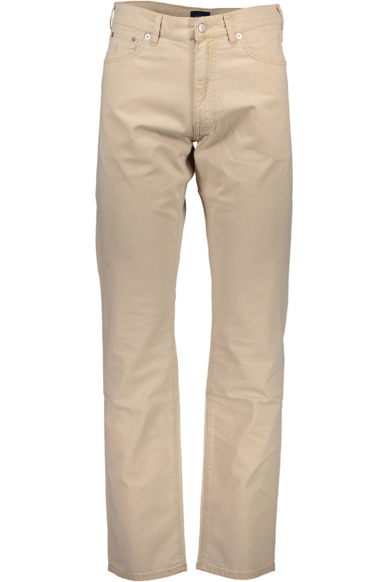 Beige Baumwolljeans & Hose