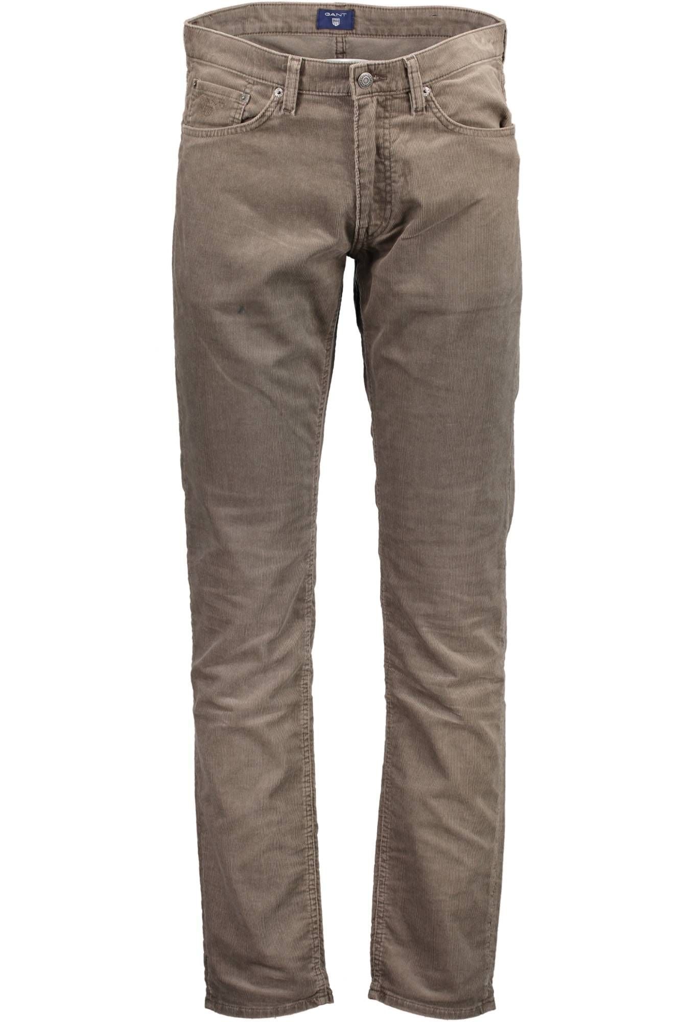 Beige Baumwolljeans & Hose
