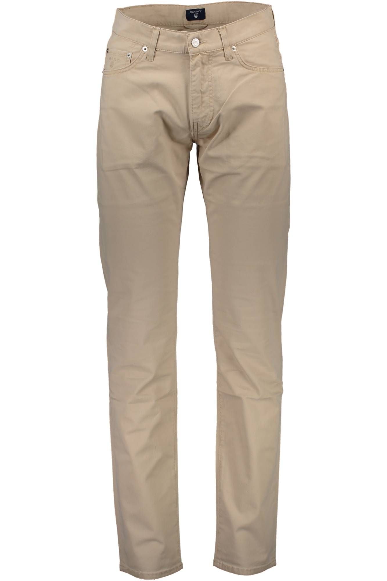 Beige Baumwolljeans & Hose