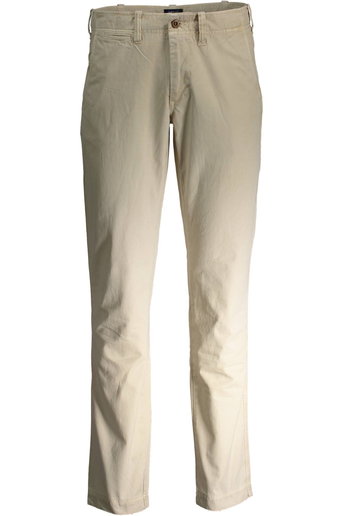 Beige Baumwolljeans & Hose