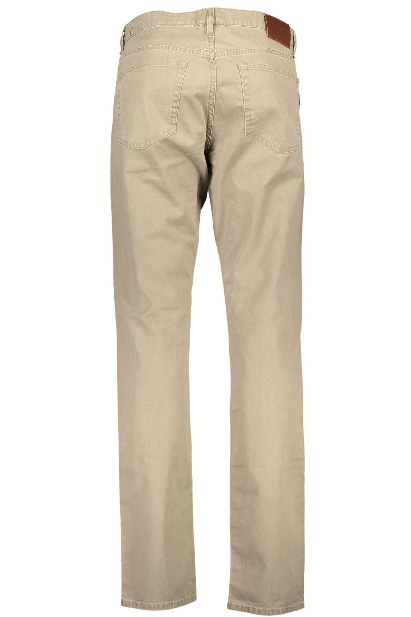 Beige Baumwolljeans & Hose
