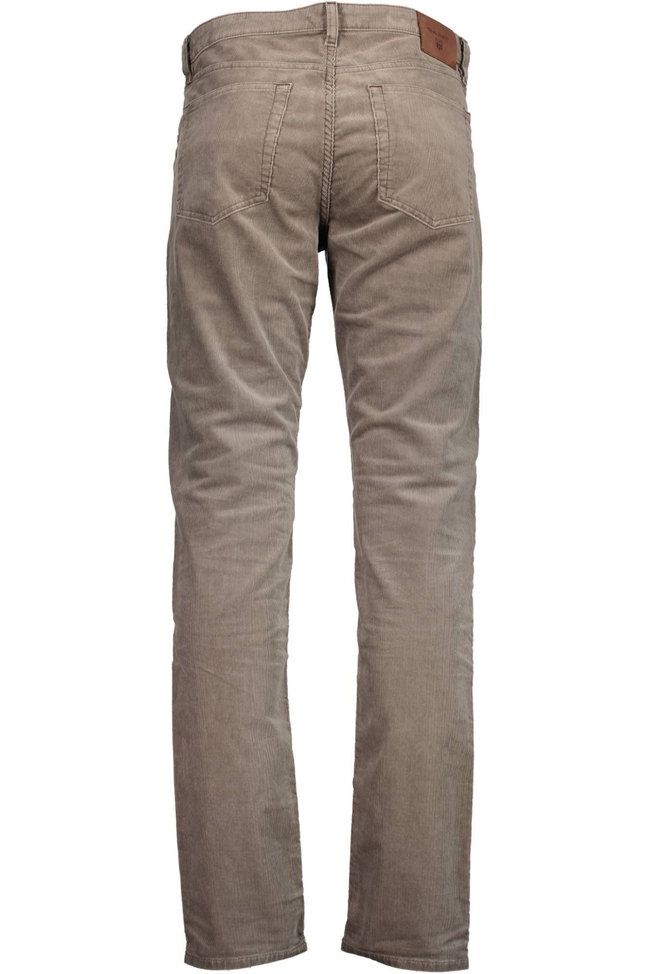 Beige Baumwolljeans & Hose