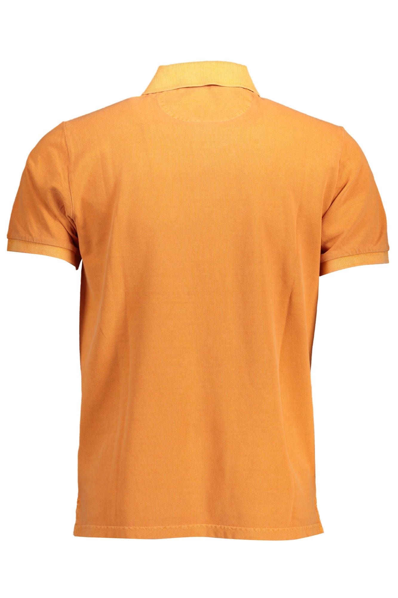 Orangefarbenes Baumwoll-Poloshirt