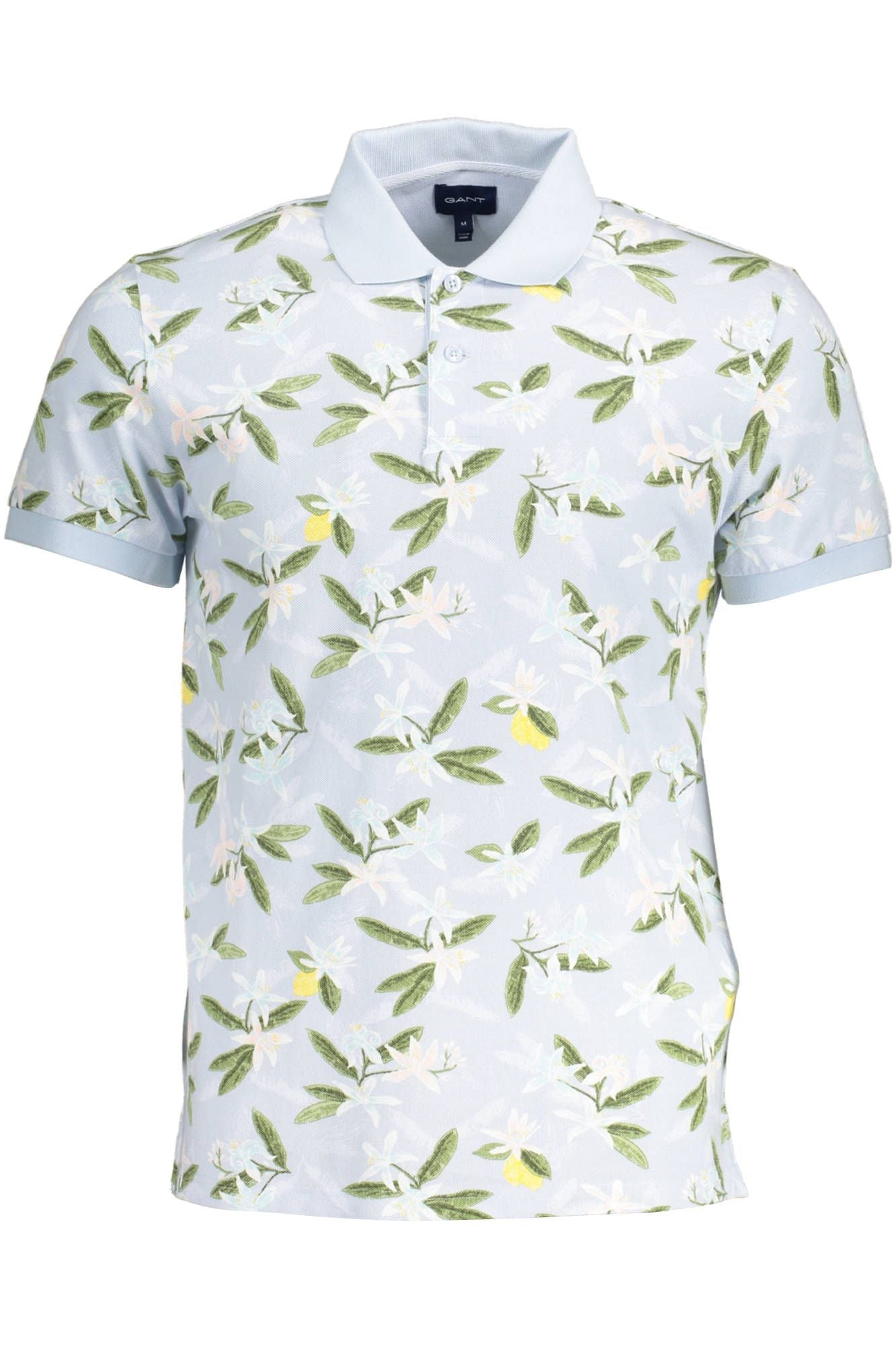 Hellblaues Baumwoll-Poloshirt