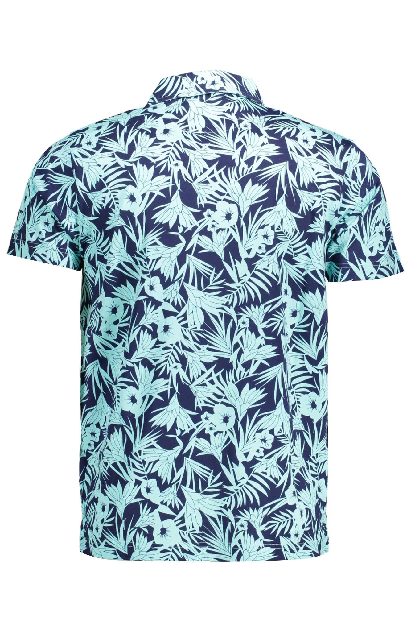 Hellblaues Baumwoll-Poloshirt