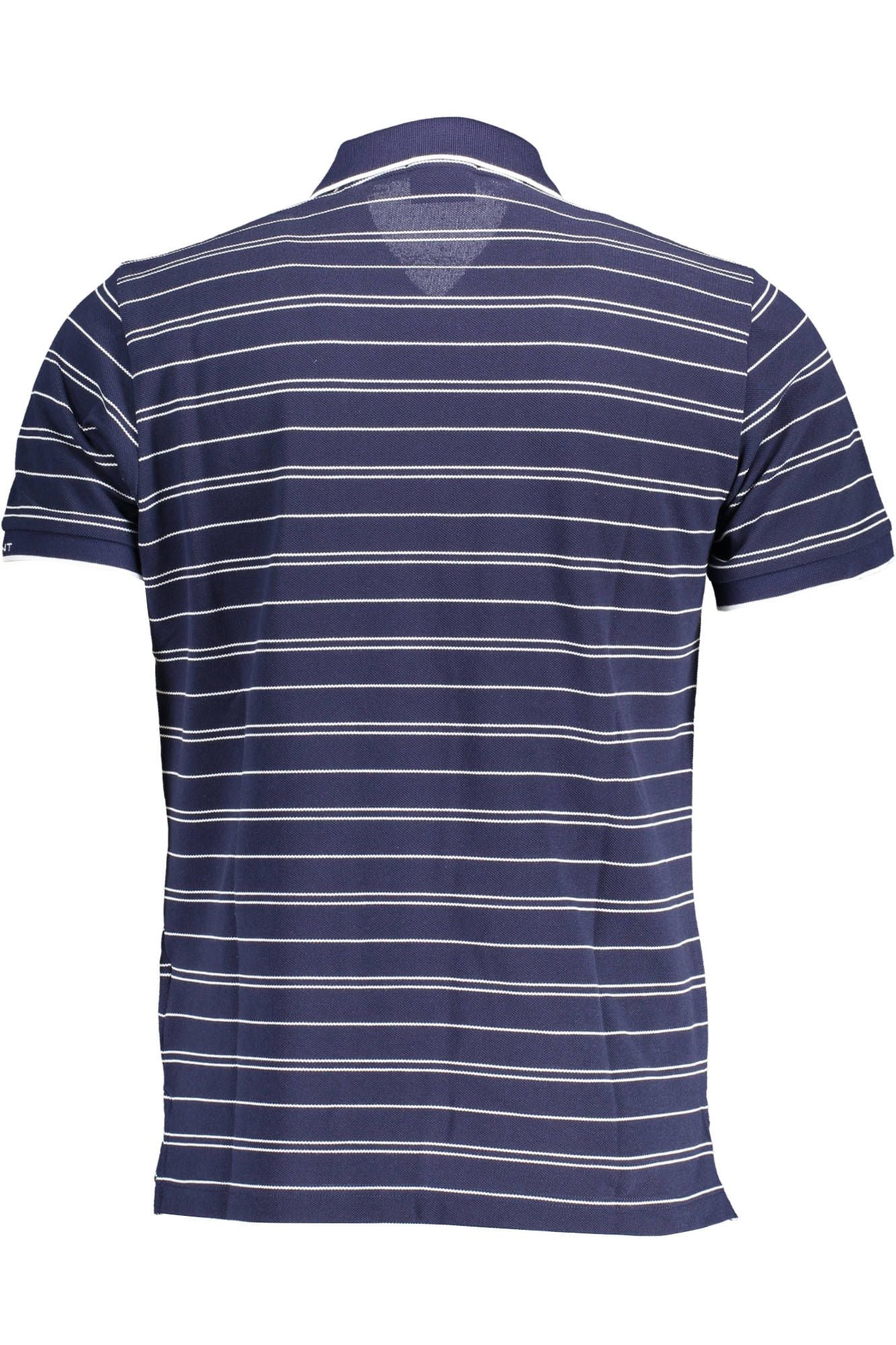 Blaues Baumwoll-Poloshirt
