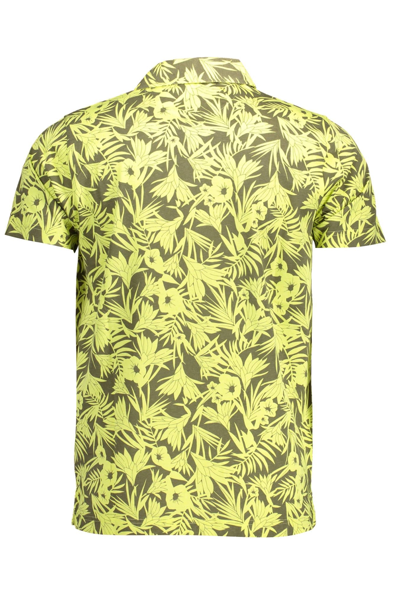 Gelbes Baumwoll-Poloshirt