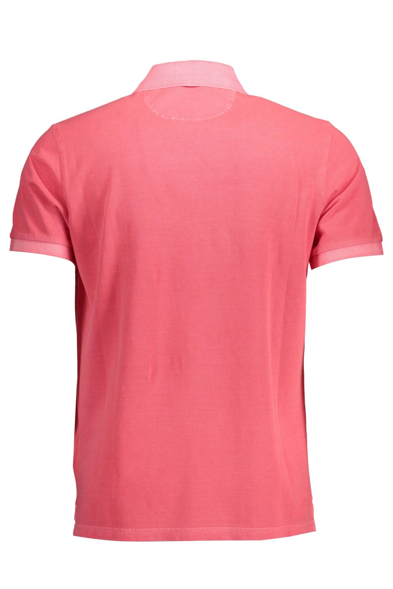 Rosa Baumwoll-Poloshirt