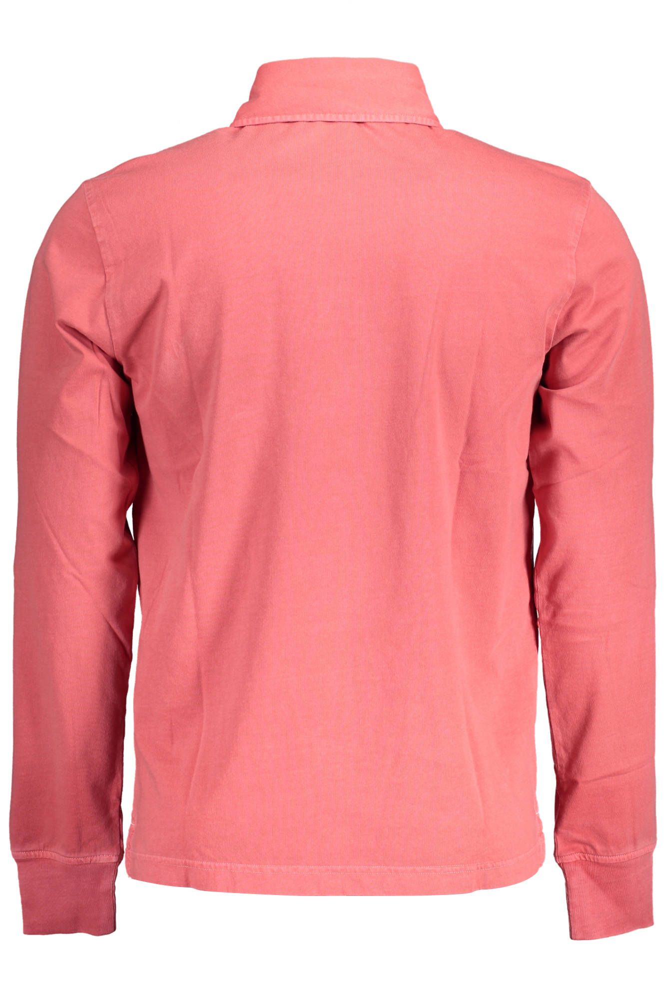 Rotes Baumwoll-Poloshirt