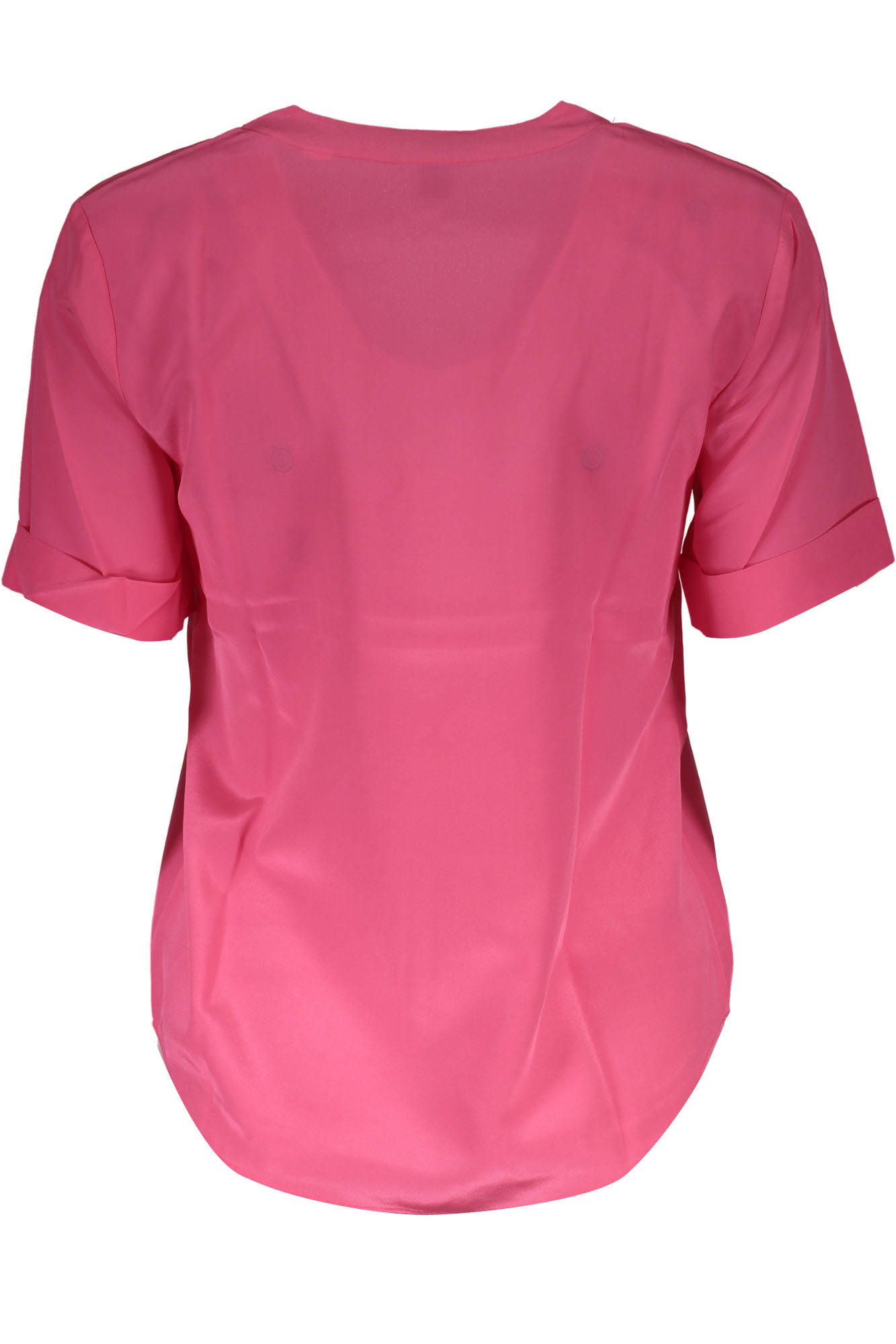 Rosa Seidenoberteile & T-Shirt