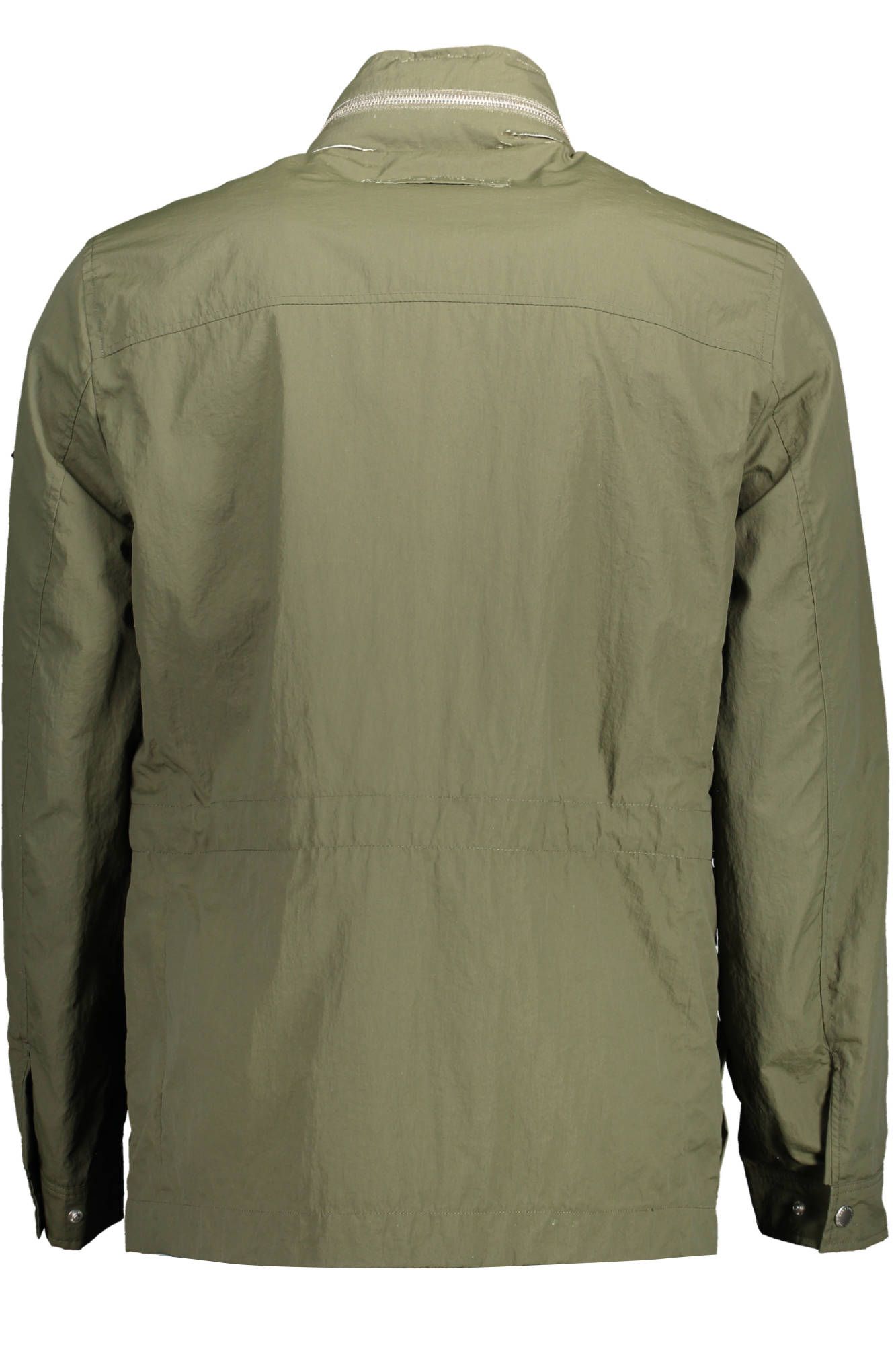 Grüne Polyamid-Jacke