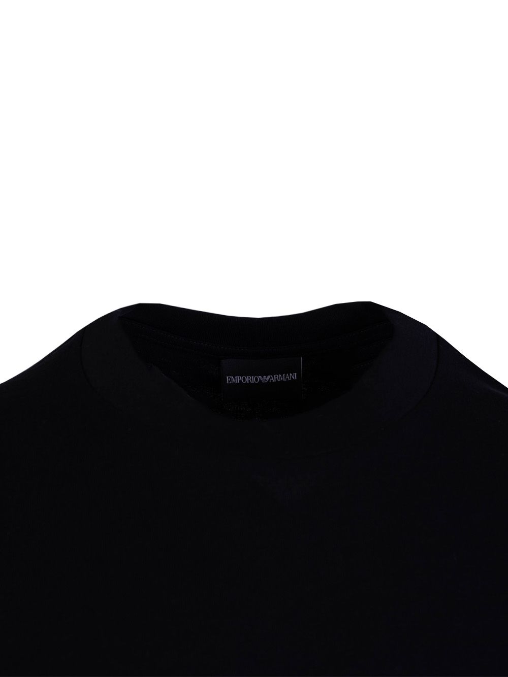Schwarzes T-Shirt mit Stickerei