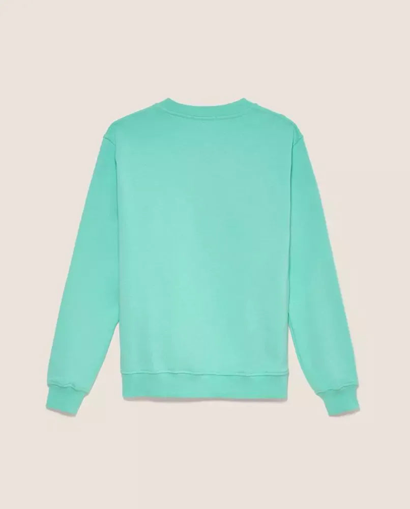Hellblauer Baumwollpullover