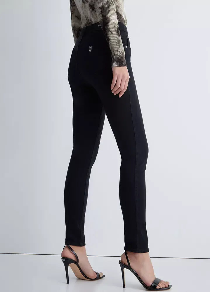 Schwarze Baumwolljeans & Hose