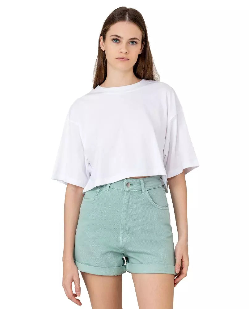 Grüne Baumwollshorts