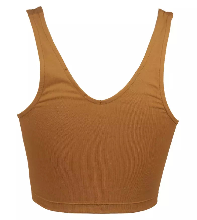 Braune Baumwoll-Oberteile & T-Shirt