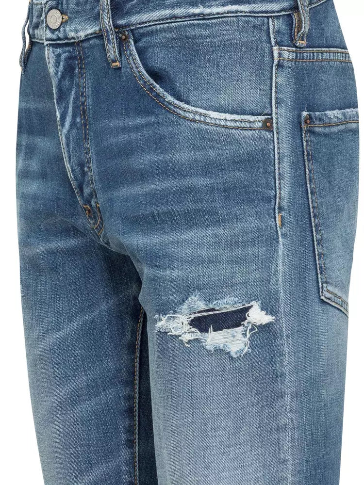 Blaue Baumwolljeans & Hose