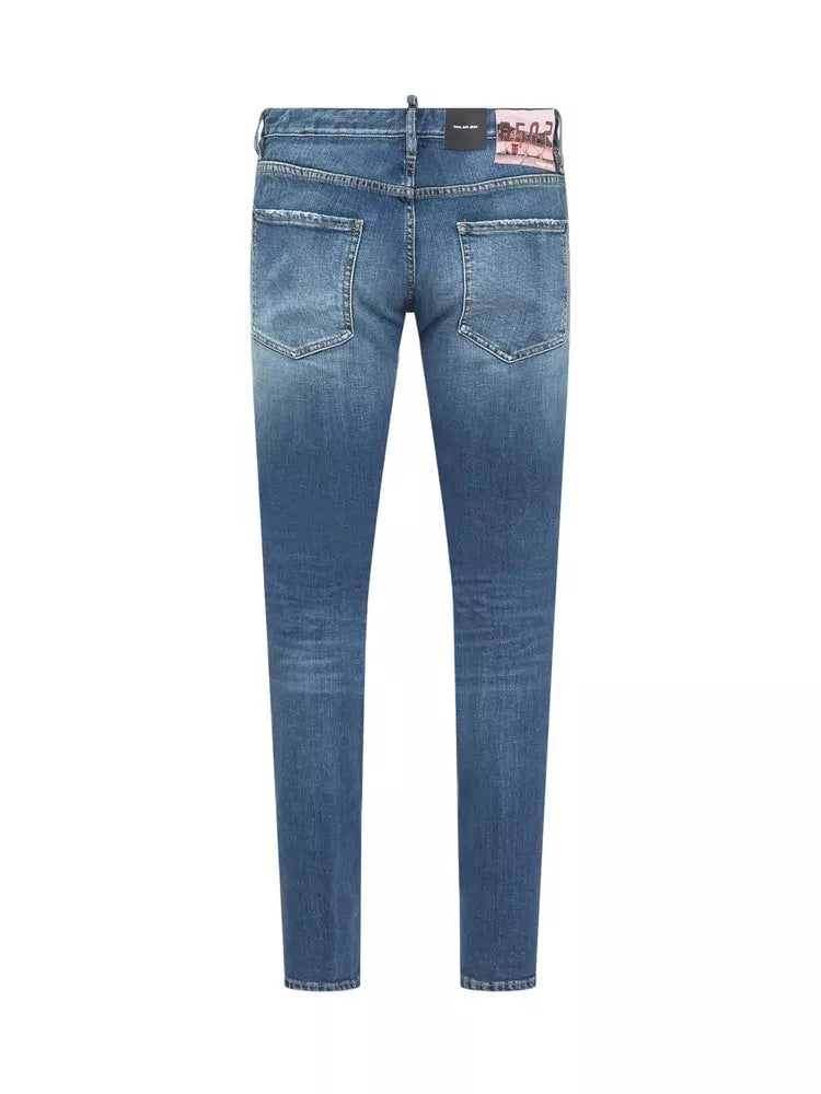 Blaue Baumwolljeans & Hose