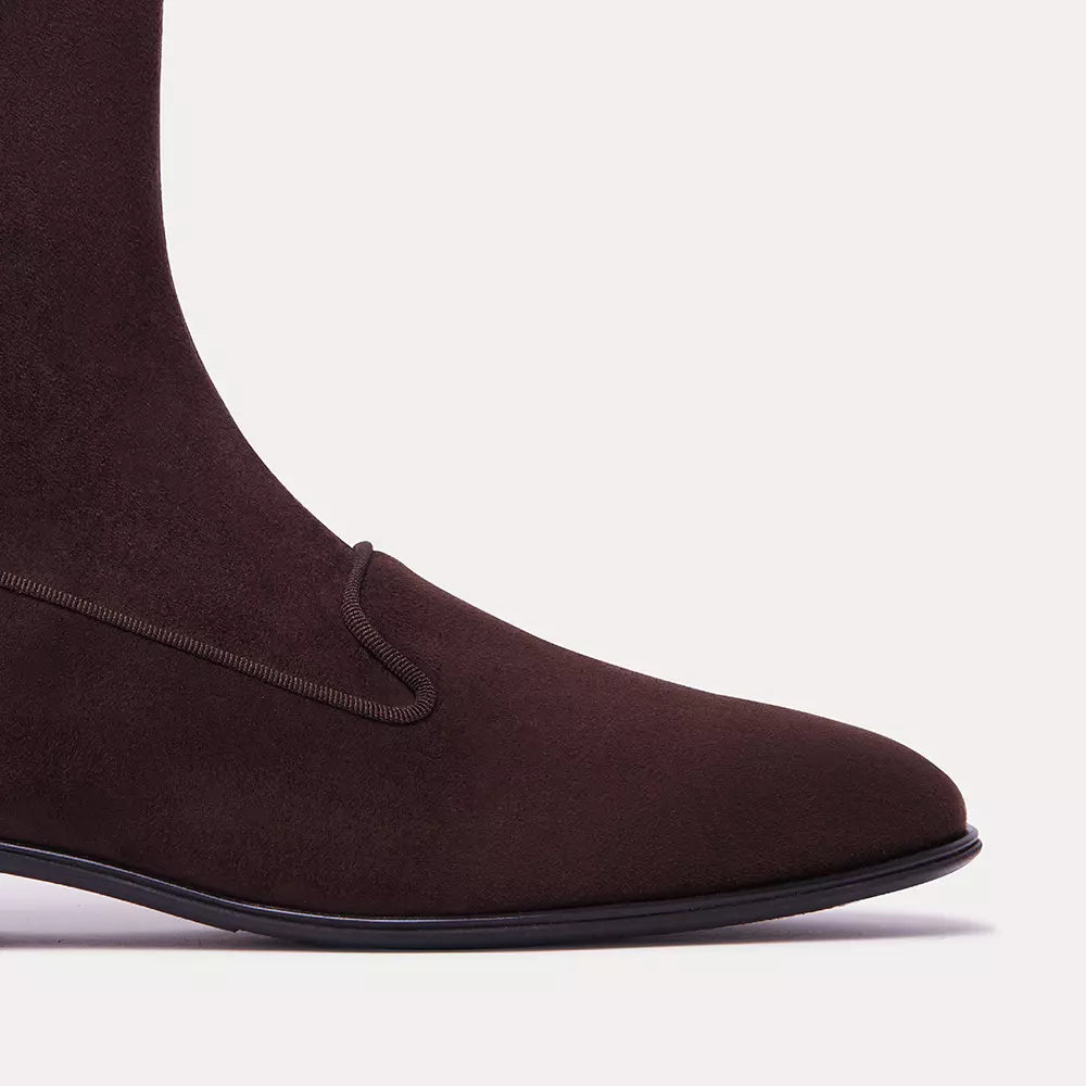 Braune Lederstiefelette