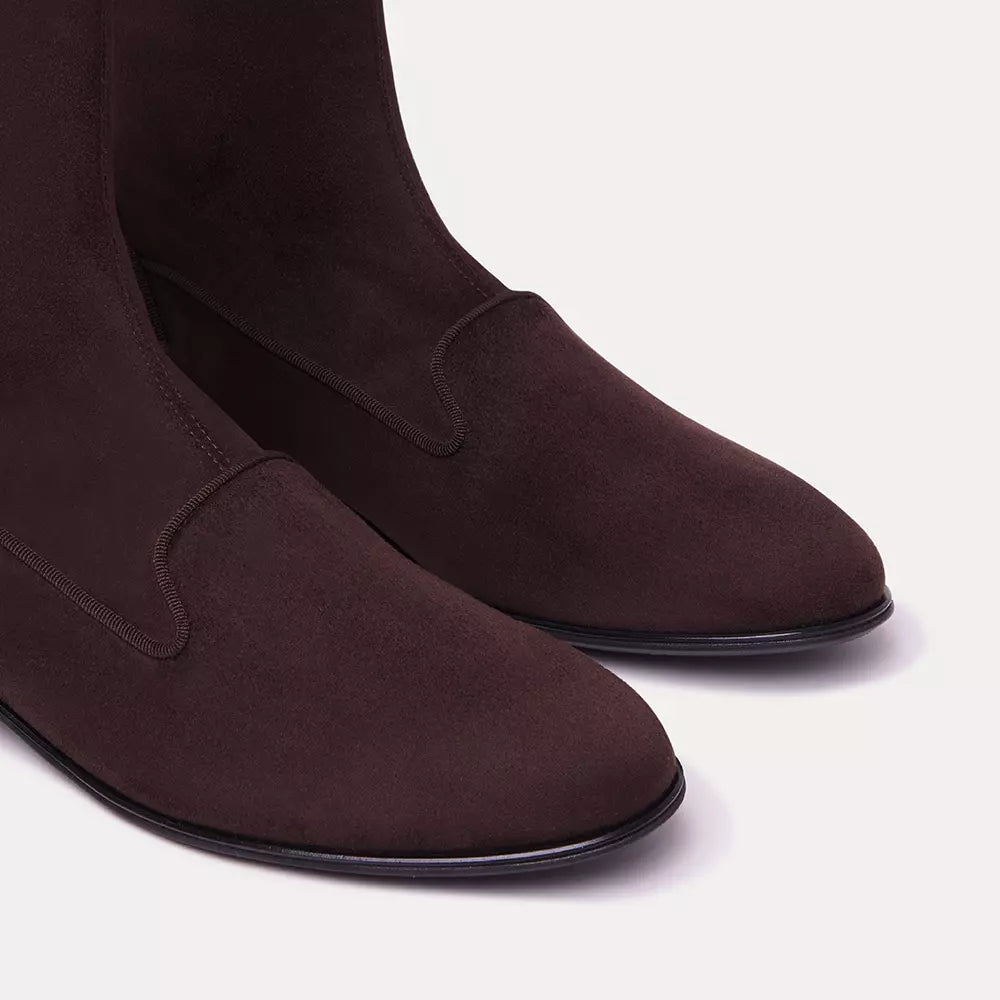 Braune Lederstiefelette