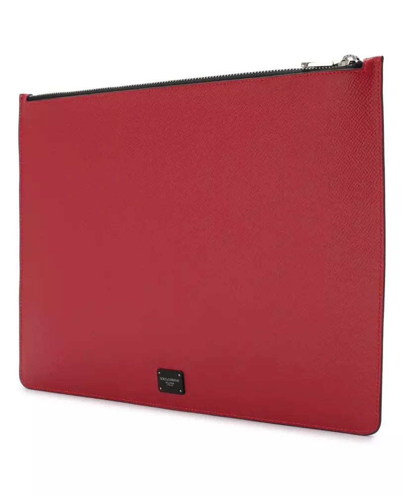 Rote Leder Di Kalbsleder Clutch Tasche