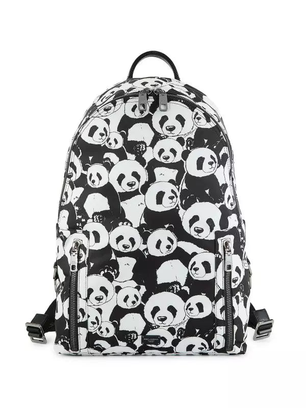 Schwarzer Nylon-Rucksack