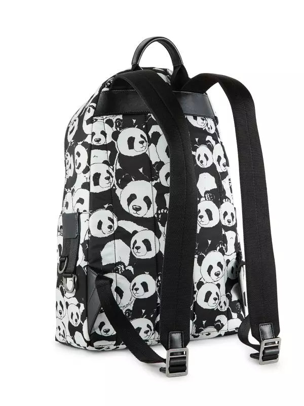 Schwarzer Nylon-Rucksack