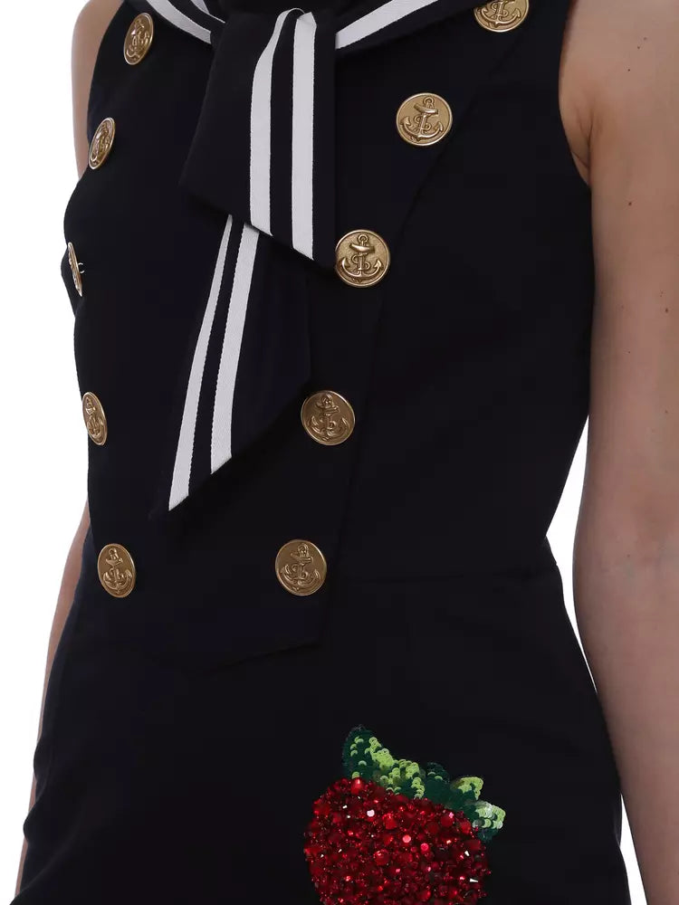 Schwarzes Baumwollkleid