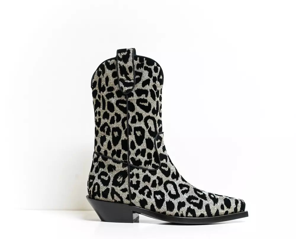 Schwarzer Polyamid-Stiefel