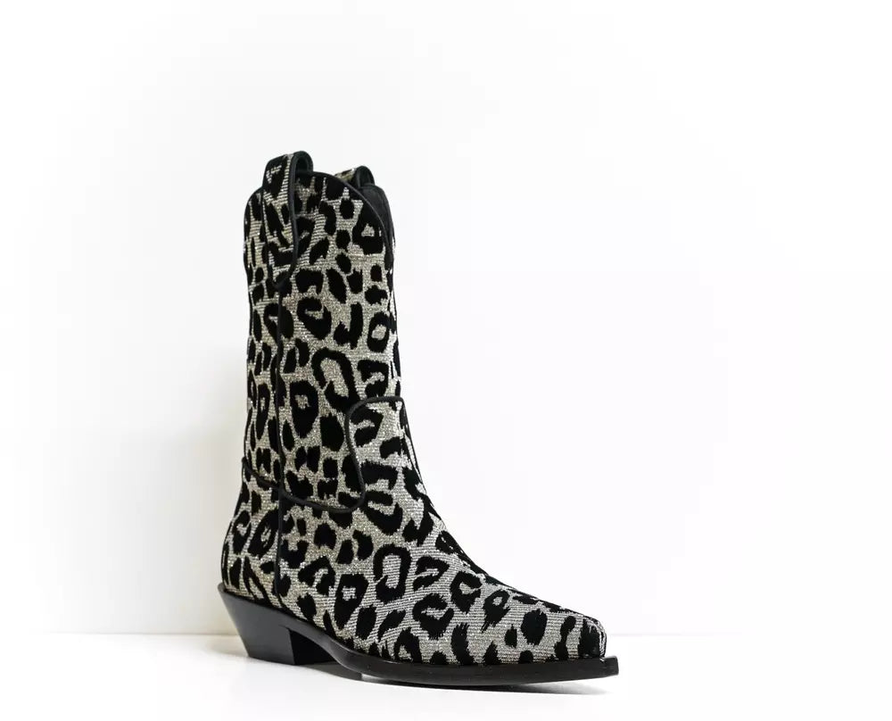 Schwarzer Polyamid-Stiefel