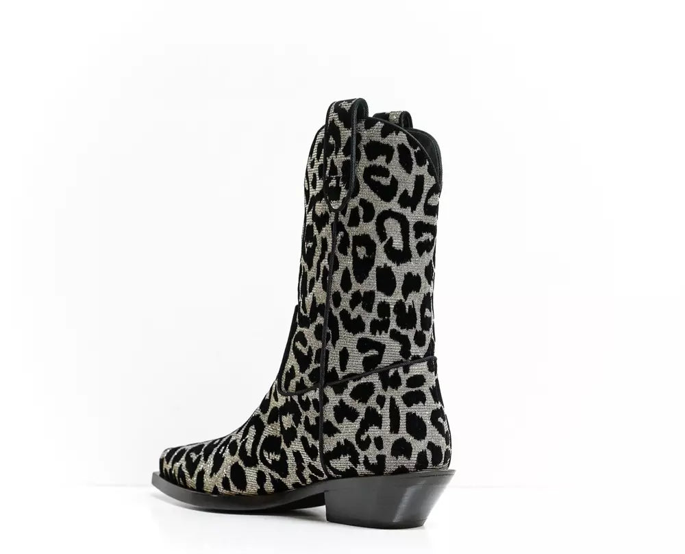 Schwarzer Polyamid-Stiefel