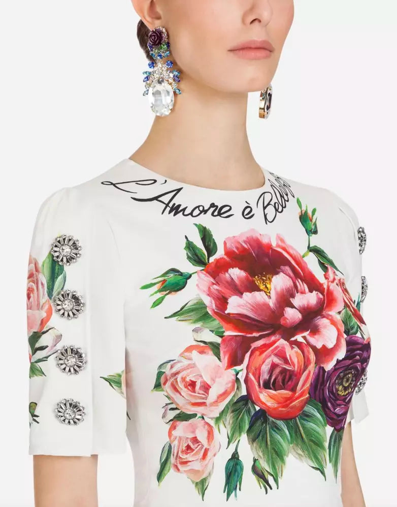 Weißes Viskosekleid