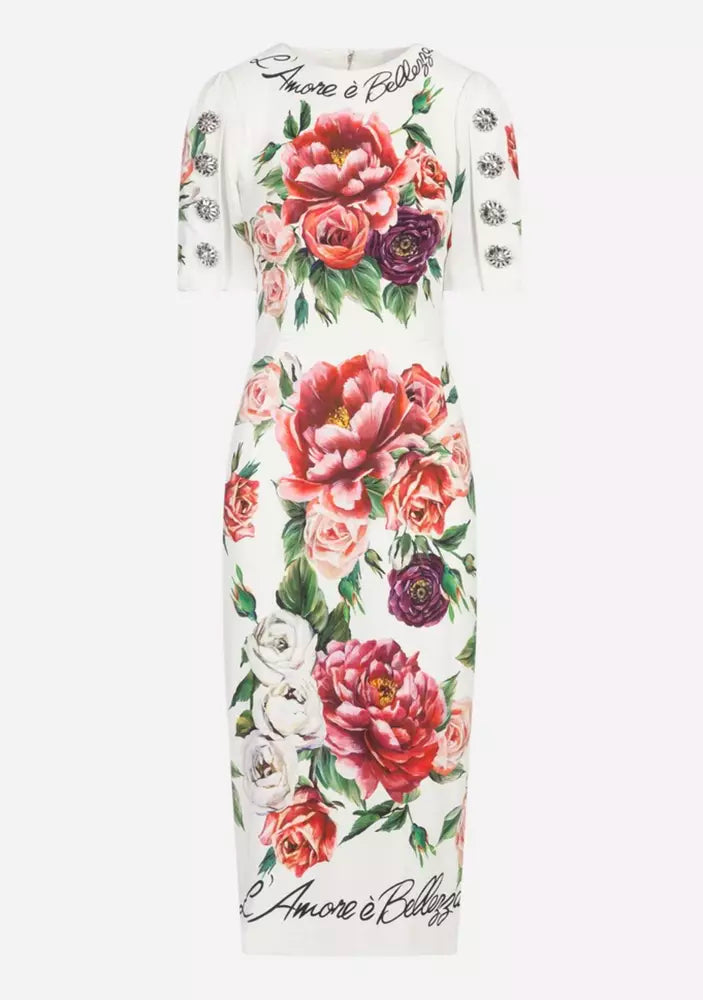 Weißes Viskosekleid