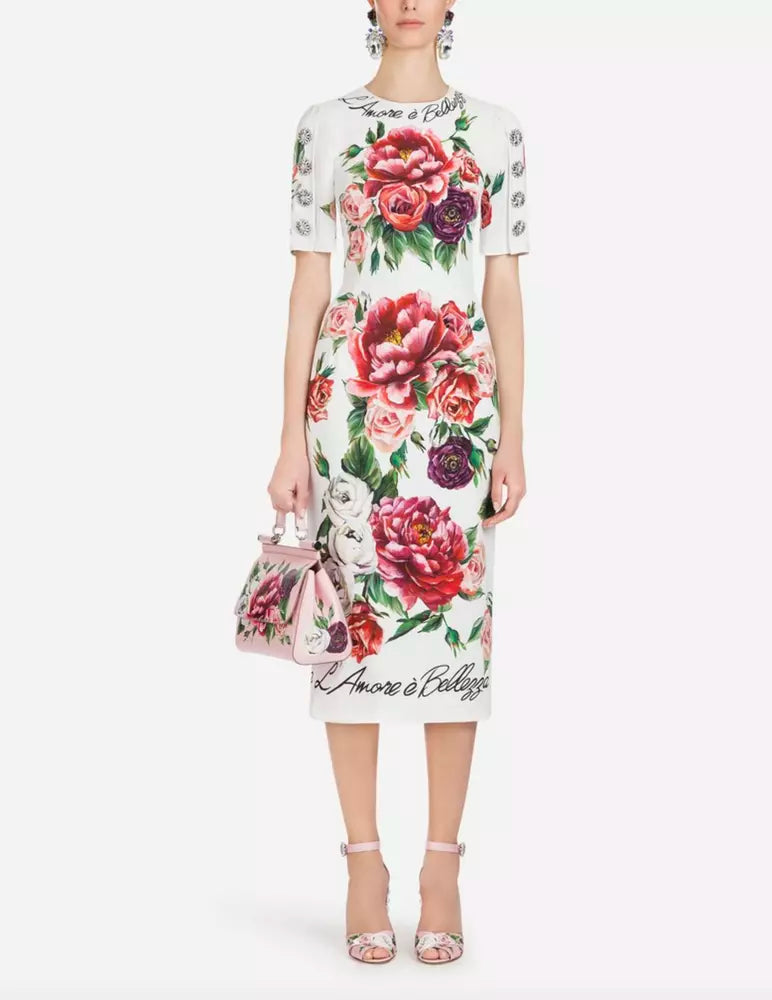 Weißes Viskosekleid