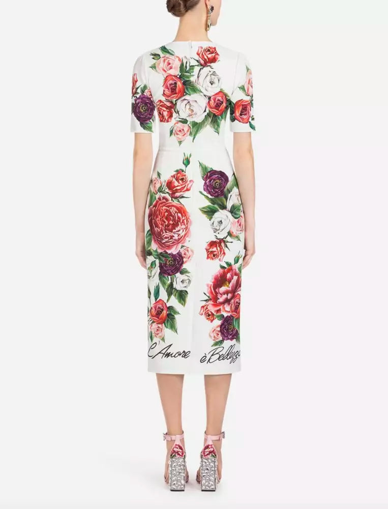Weißes Viskosekleid