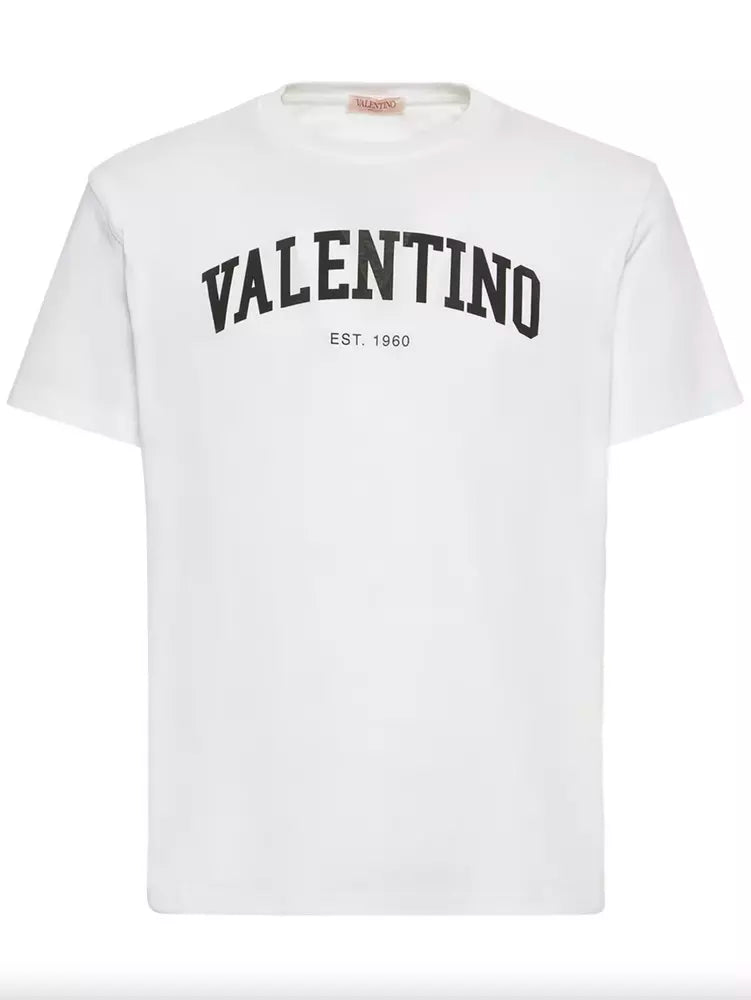 T-Shirt aus weißer Baumwolle