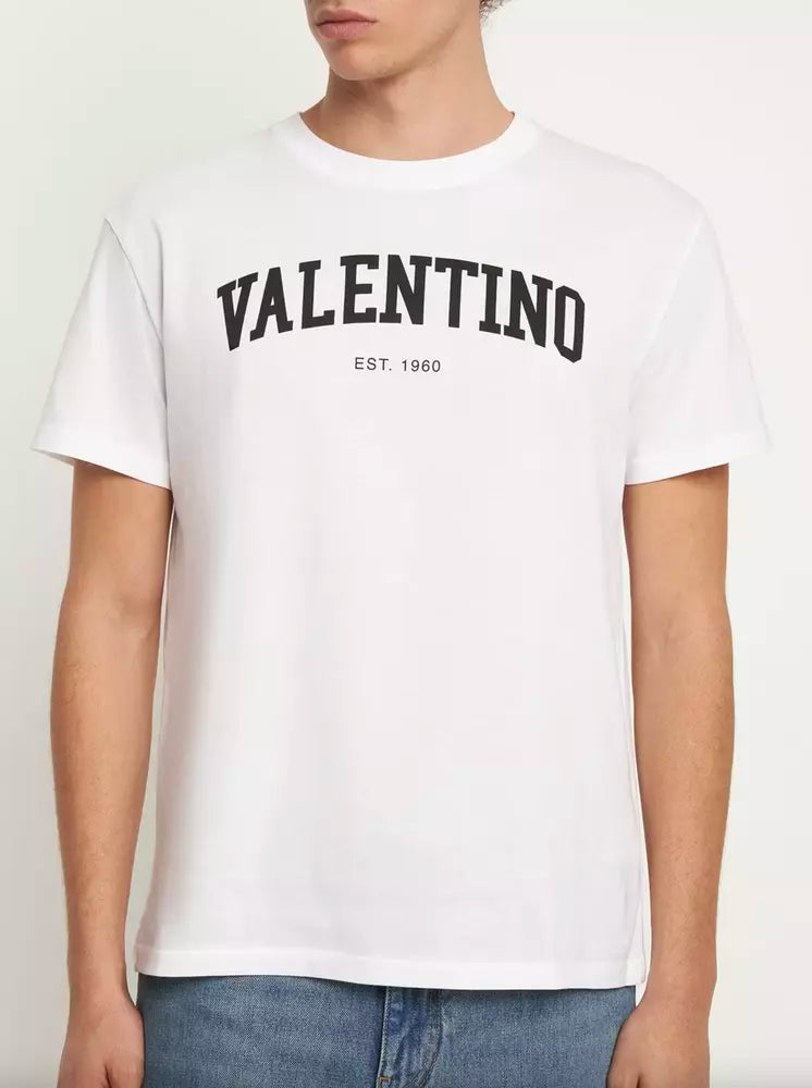 T-Shirt aus weißer Baumwolle