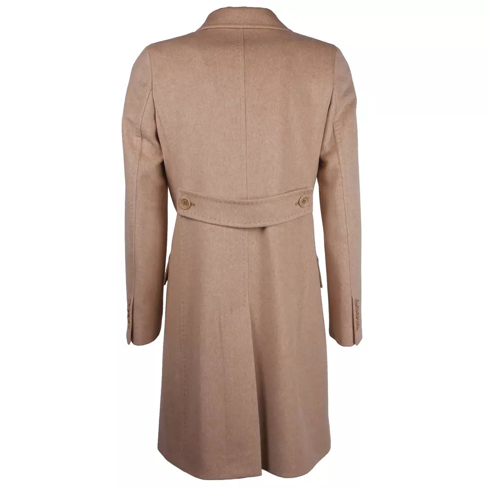 Beige Wolle Vergine Jacken & Mantel