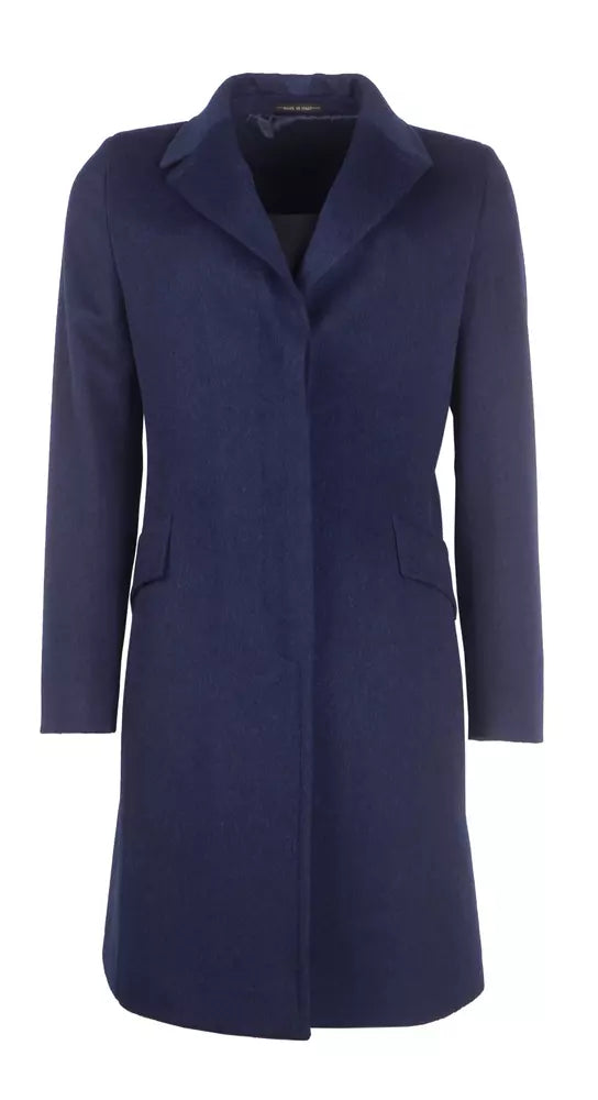 Blaue Wolle Vergine Jacken & Mantel