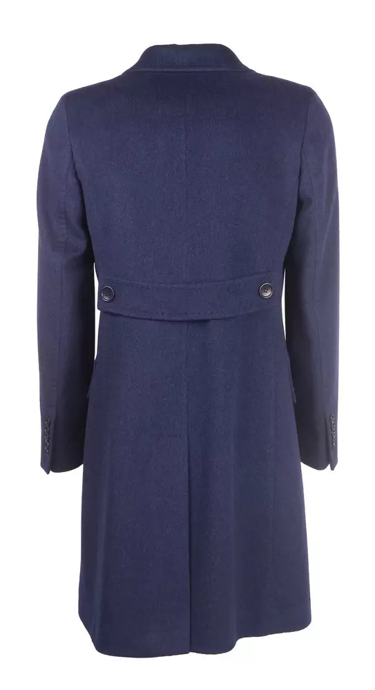 Blaue Wolle Vergine Jacken & Mantel