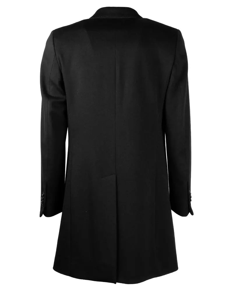 Schwarze Vergine Jacke aus Wolle
