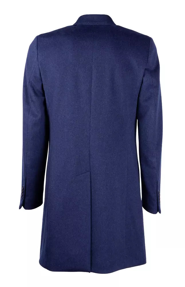 Jacke Vergine aus blauer Wolle