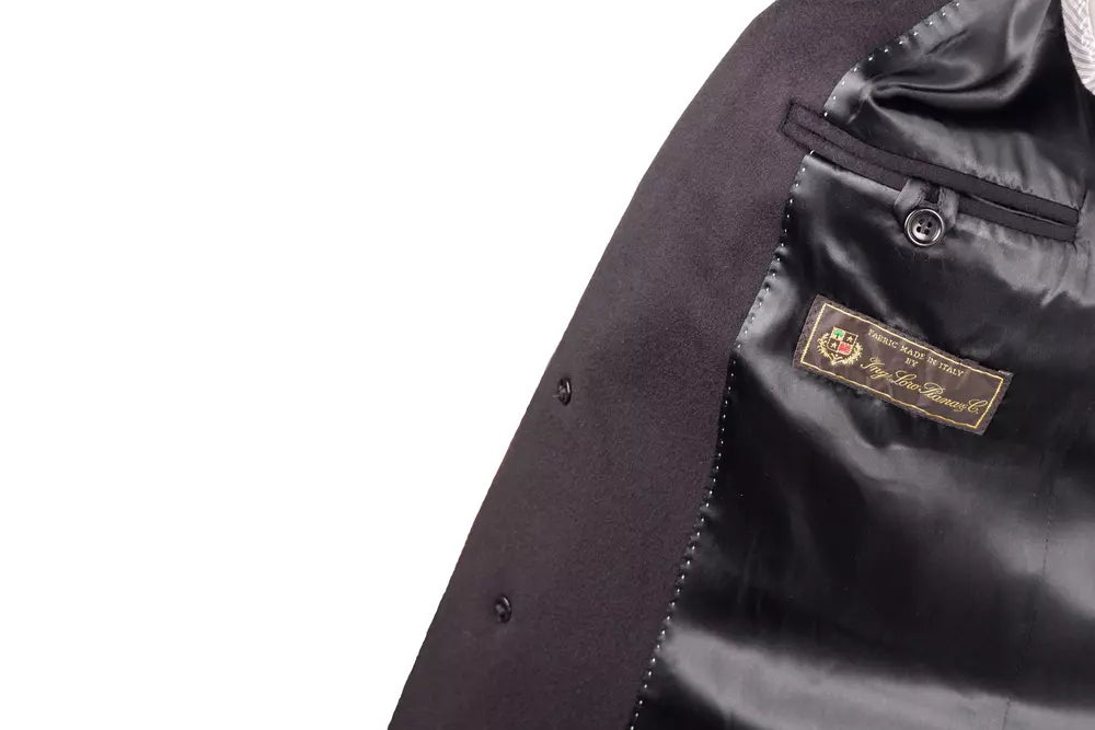 Schwarze Vergine Jacke aus Wolle