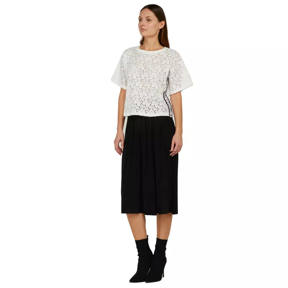 Schwarzer Polyester-Rock