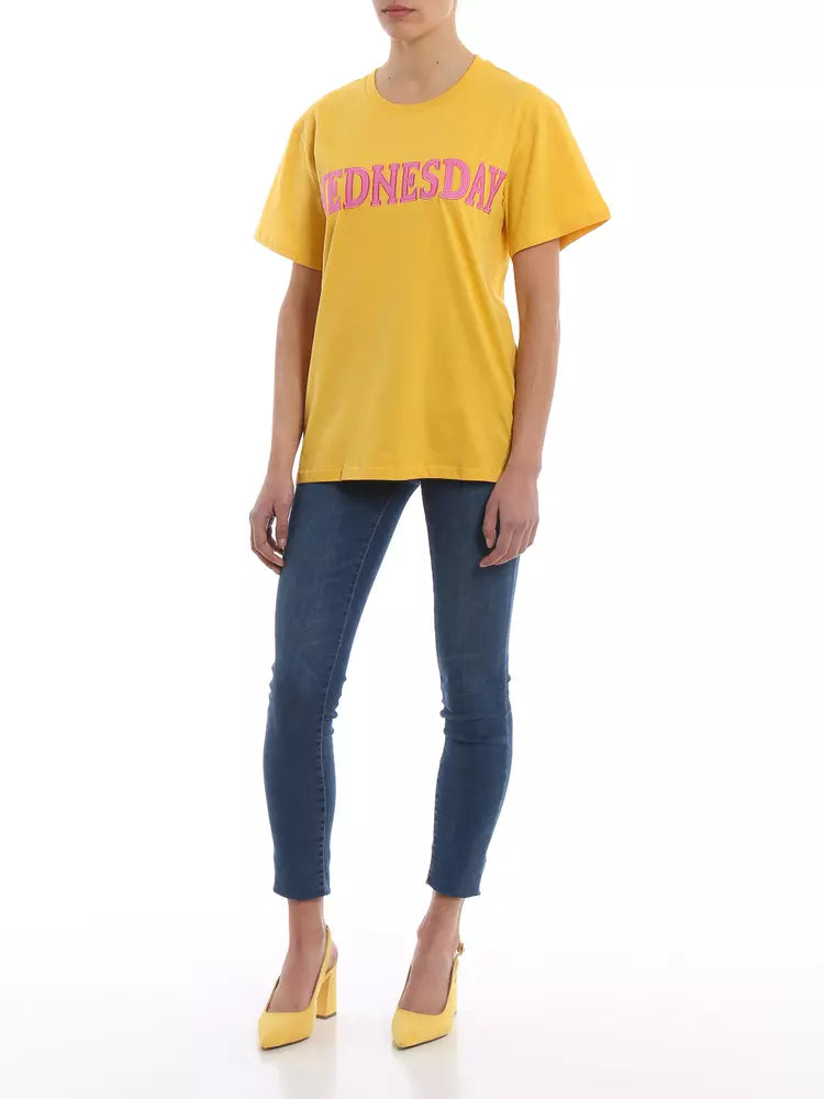 Gelbe Baumwolle Tops & T-Shirt