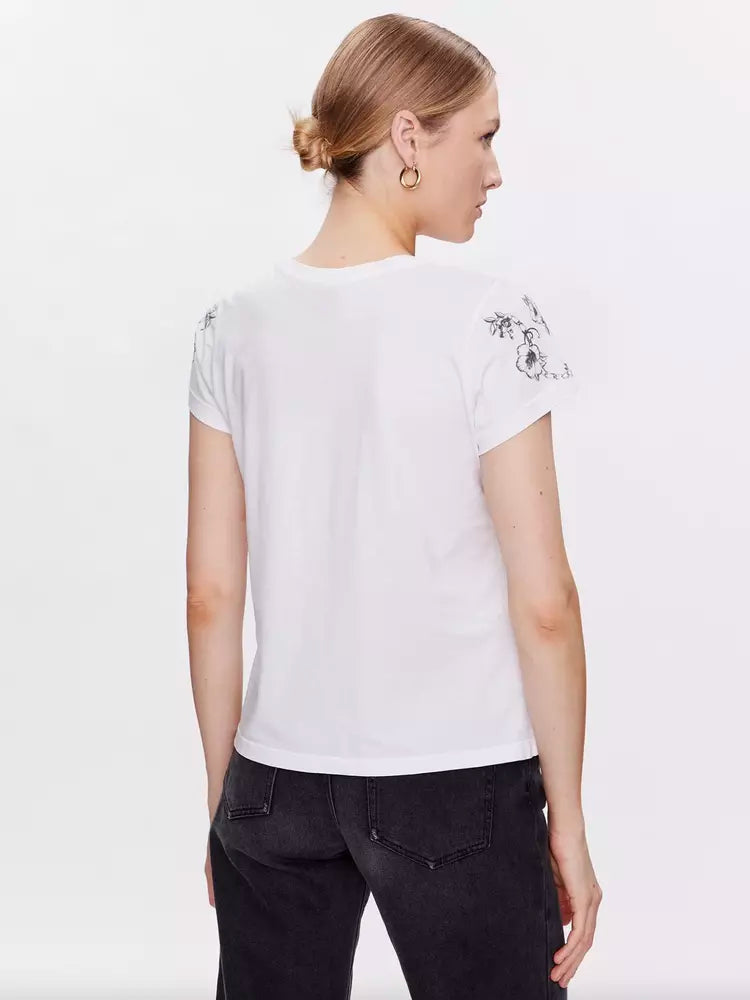 Weiße Baumwoll-Oberteile & T-Shirt